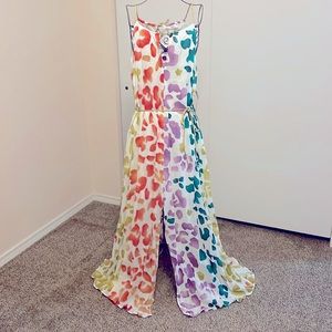 Eva Mendes maxi dress.